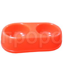 Миска двойная для кошек 01 Бриллиант