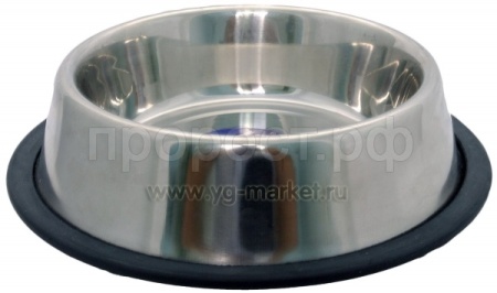 Миска металлическая на резинке 0,47л АМР047